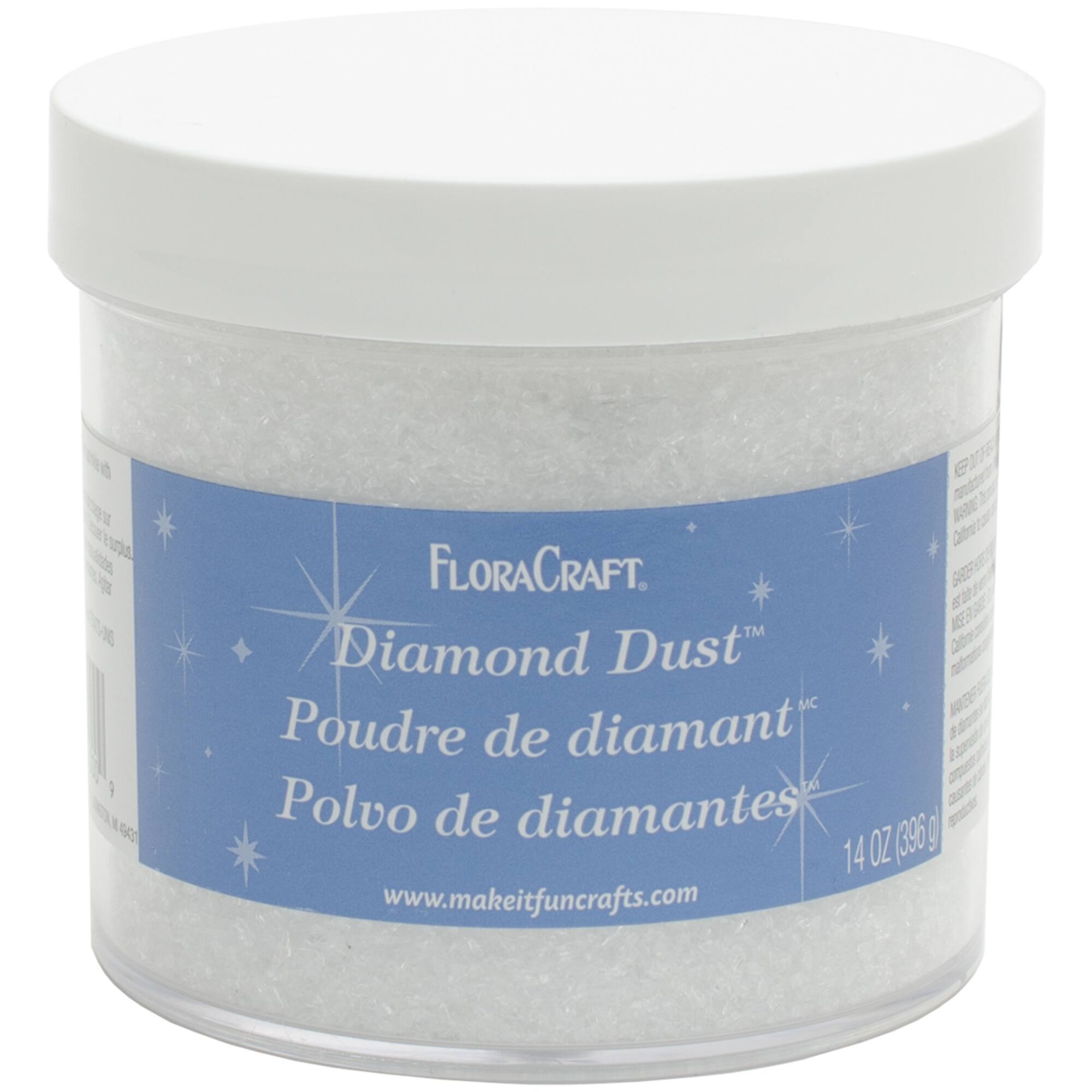 FloraCraft® Clear Glass Diamond Dust Glitter